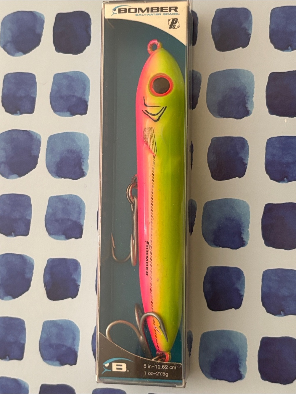 Two-Tone Pink & Neon Green Saltwater Fishing Lure